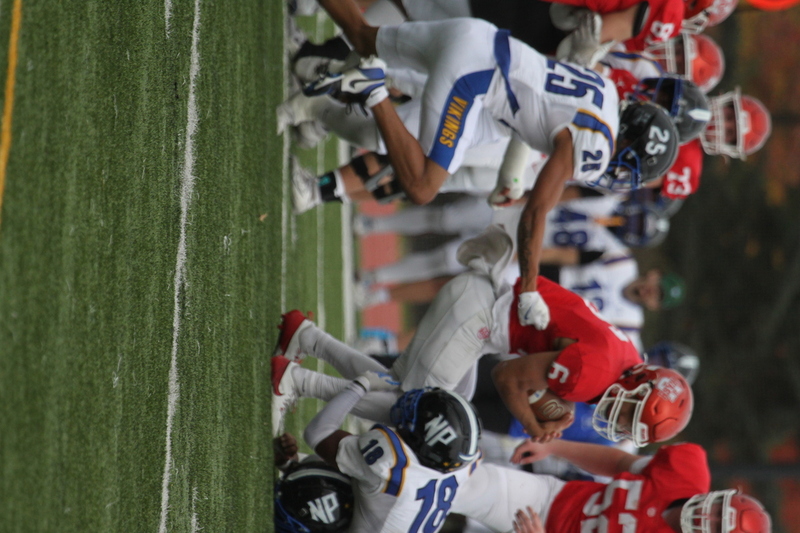 Wash U (St Louis) Football vs North Park University 2025 XXXVI.jpg :: Washington University Football vs North Park University 2025 - 11-08-2025, Wash U won 42-14. The day was brisk. Game held at Washington University (St. Louis) Francis Olympic Field in St. Louis, Missouri, USA. NCAA Football, CCIW, Division III, Quarterback No. 6 Levi Moore scored three touchdowns.   