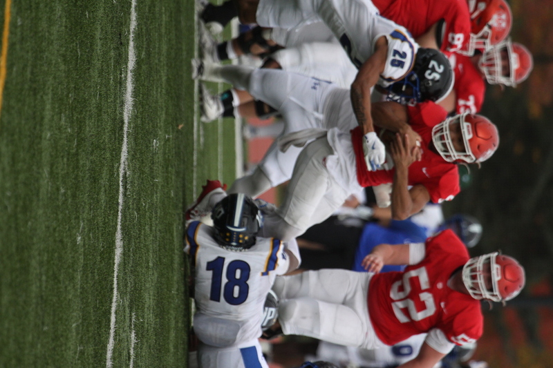 Wash U (St Louis) Football vs North Park University 2025 XXXVIII.jpg :: Washington University Football vs North Park University 2025 - 11-08-2025, Wash U won 42-14. The day was brisk. Game held at Washington University (St. Louis) Francis Olympic Field in St. Louis, Missouri, USA. NCAA Football, CCIW, Division III, Quarterback No. 6 Levi Moore scored three touchdowns.   