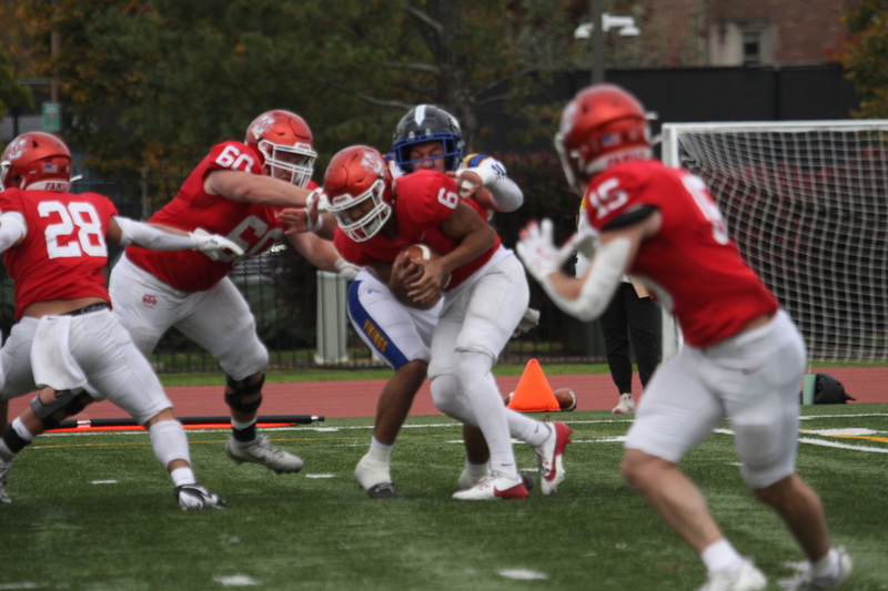 Wash U (St Louis) Football vs North Park University 2025 XXXXVIII.jpg :: Washington University (St. Louis) Football vs North Park University at Francis Field in St. Louis, Missouri, USA. Wash U Bears won over the North Park Vikings 42-14. NCAA Football, College Conference Illinois Wisconsin, CCIW, last home game of the 2025 season, 11/08/2025