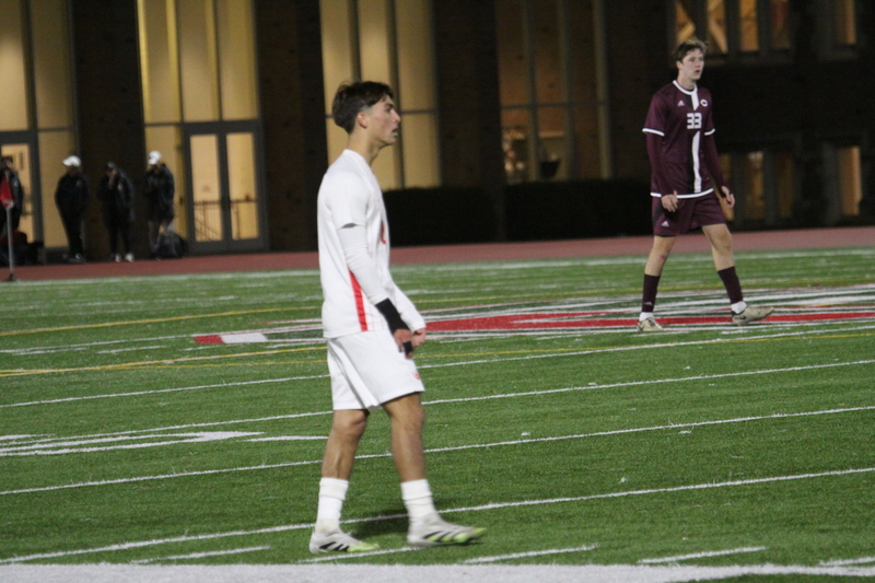 Wash U (St Louis) Mens Soccer vs University of Chicago 2025 LIX.jpg :: Wash U Men's Soccer vs University of Chicago during the UAA Championships 2025. This was the finals Wash U won 1-0. Washington University St. Louis, Missouri, USA at Francis Olympic Field 11/08/2025, NCAA Men's Soccer, A Soccer Pitch is the official term for the playing field in soccer, primarily used in the UK and other countries with a strong soccer culture. 