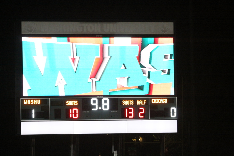 Wash U (St Louis) Mens Soccer vs University of Chicago 2025 LX.jpg :: Wash U Men's Soccer vs University of Chicago during the UAA Championships 2025. This was the finals Wash U won 1-0. Washington University St. Louis, Missouri, USA at Francis Olympic Field 11/08/2025, NCAA Men's Soccer, A Soccer Pitch is the official term for the playing field in soccer, primarily used in the UK and other countries with a strong soccer culture. 