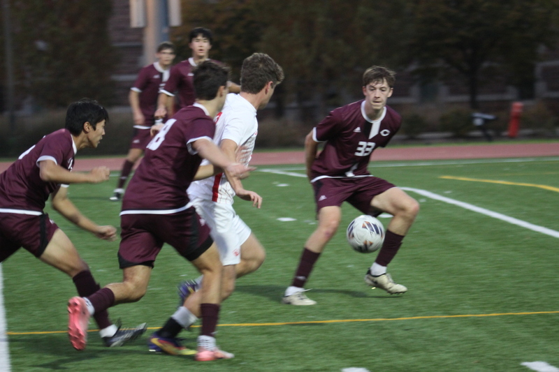 Wash U (St Louis) Mens Soccer vs University of Chicago 2025 XXII.jpg :: Washington University-St. Louis Men's Soccer during the UAA Championships 2025 in a 1-0 win over University of Chicago at Francis Olympic Field-St. Louis, Missouri, USA. NCAA Men's Soccer Division III finals. CCIW - College Conference of Illinois Wisconsin. 