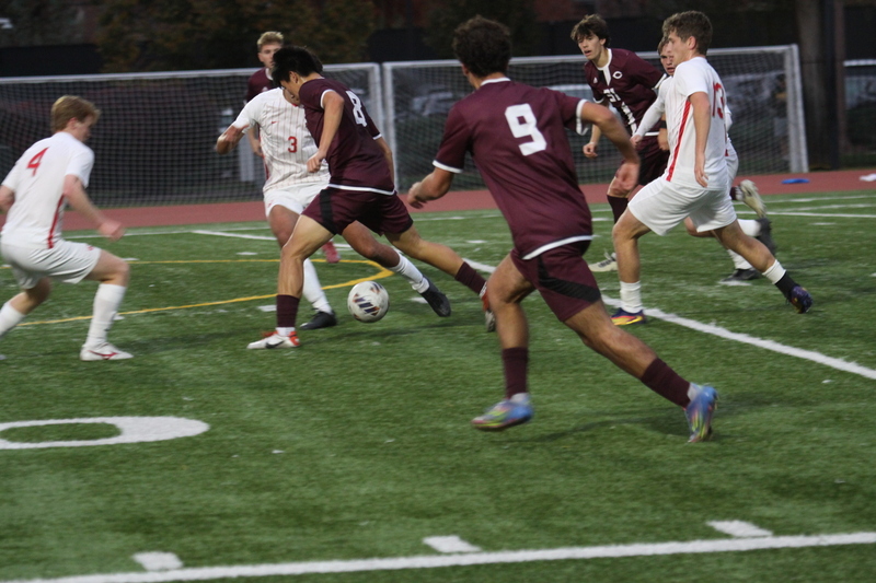 Wash U (St Louis) Mens Soccer vs University of Chicago 2025 XXXI.jpg :: Washington University-St. Louis Men's Soccer during the UAA Championships 2025 in a 1-0 win over University of Chicago at Francis Olympic Field-St. Louis, Missouri, USA. NCAA Men's Soccer Division III finals. CCIW - College Conference of Illinois Wisconsin. 
