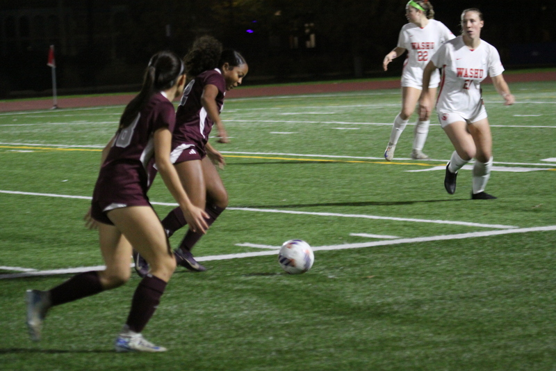 Wash U (St Louis) Womens Soccer vs University of Chicago 2025 XIV.jpg :: Wash U (Bears) vs University of Chicago Womens Soccer 2025 - 11/08/2025 at 630 pm. With rain threatening the women of Wash U and Chicago played to a 1 to 1 tie. The final game of the regular season was played at Wash U's Francis Olympic Field in St. Louis, Missouri, USA. 