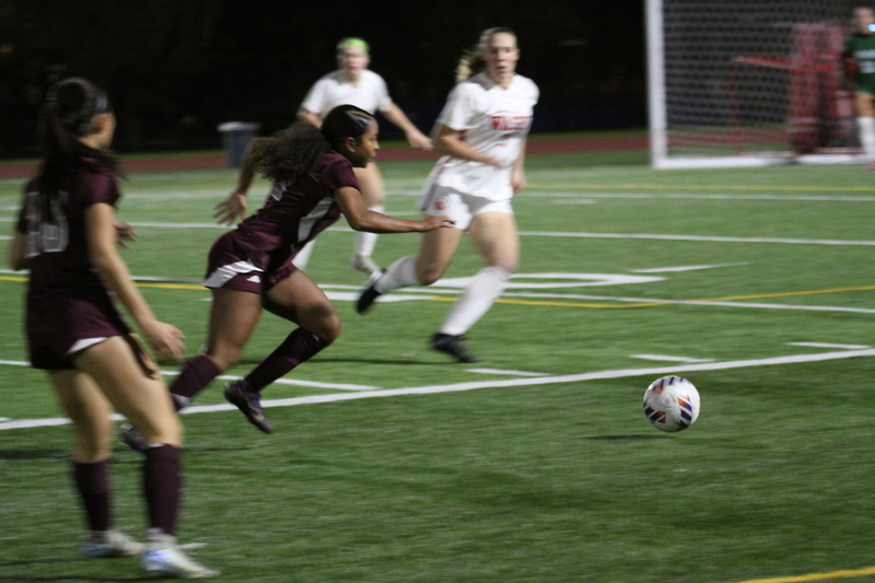 Wash U (St Louis) Womens Soccer vs University of Chicago 2025 XV.jpg :: Wash U (Bears) vs University of Chicago Womens Soccer 2025 - 11/08/2025 at 630 pm. With rain threatening the women of Wash U and Chicago played to a 1 to 1 tie. The final game of the regular season was played at Wash U's Francis Olympic Field in St. Louis, Missouri, USA. 