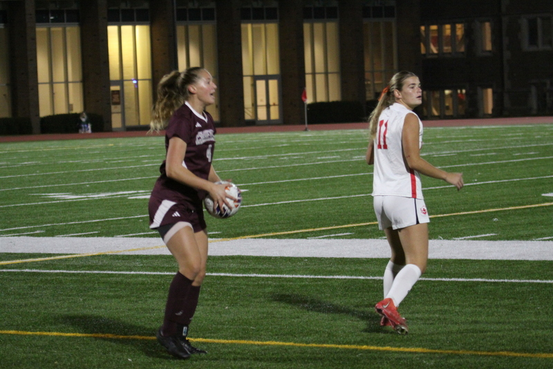 Wash U (St Louis) Womens Soccer vs University of Chicago 2025 XXI.jpg :: Wash U (Bears) vs University of Chicago Womens Soccer 2025 - 11/08/2025 at 630 pm. With rain threatening the women of Wash U and Chicago played to a 1 to 1 tie. The final game of the regular season was played at Wash U's Francis Olympic Field in St. Louis, Missouri, USA. 