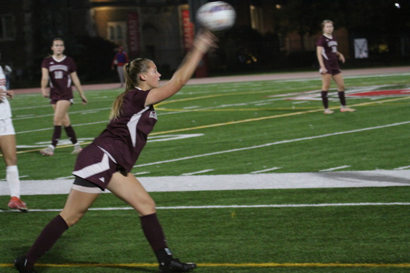 Wash U (St Louis) Womens Soccer vs University of Chicago 2025 XXII.jpg :: Wash U (Bears) vs University of Chicago Womens Soccer 2025 - 11/08/2025 at 630 pm. With rain threatening the women of Wash U and Chicago played to a 1 to 1 tie. The final game of the regular season was played at Wash U's Francis Olympic Field in St. Louis, Missouri, USA. 