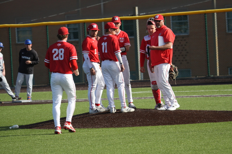 Wash U Baseball vs University of Wisconsin-Platteville 2026 L.jpg :: Wash U Baseball vs University of Platteville-Wisconsin at Kelly Field - Irv Utz Stadium on Washington University-St. Louis, Missouri, USA campus. Division III Baseball, University Athletic Association, NCAA Baseball