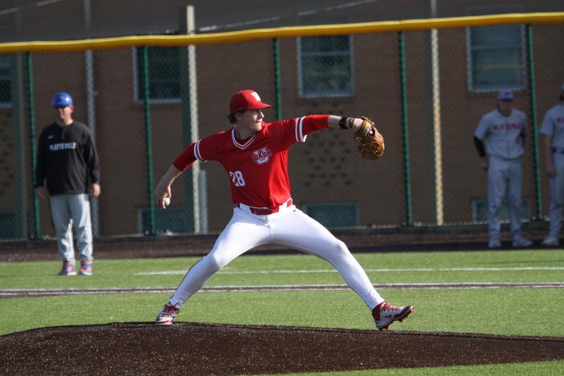 Wash U Baseball vs University of Wisconsin-Platteville 2026 LIV.jpg :: Wash U Baseball vs University of Platteville-Wisconsin at Kelly Field - Irv Utz Stadium on Washington University-St. Louis, Missouri, USA campus. Division III Baseball, University Athletic Association, NCAA Baseball