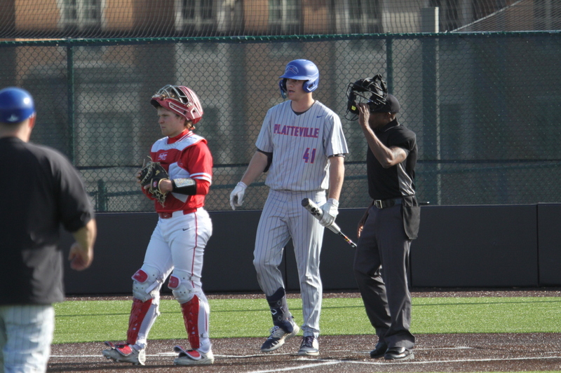 Wash U Baseball vs University of Wisconsin-Platteville 2026 LXIV.jpg :: Wash U Baseball vs University of Platteville-Wisconsin at Kelly Field - Irv Utz Stadium on Washington University-St. Louis, Missouri, USA campus. Division III Baseball, University Athletic Association, NCAA Baseball