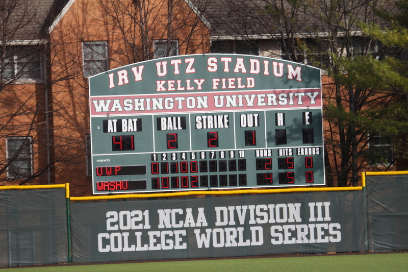 Wash U Baseball vs University of Wisconsin-Platteville 2026 LXIX.jpg :: Wash U Baseball vs University of Platteville-Wisconsin at Kelly Field - Irv Utz Stadium on Washington University-St. Louis, Missouri, USA campus. Division III Baseball, University Athletic Association, NCAA Baseball