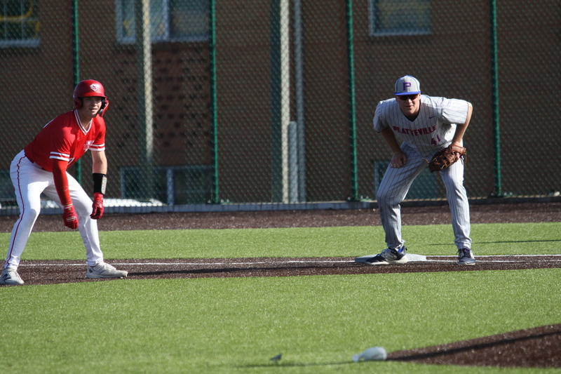Wash U Baseball vs University of Wisconsin-Platteville 2026 VII.jpg :: Wash U Baseball vs University of Platteville-Wisconsin at Kelly Field - Irv Utz Stadium on Washington University-St. Louis, Missouri, USA campus. Division III Baseball, University Athletic Association, NCAA Baseball
