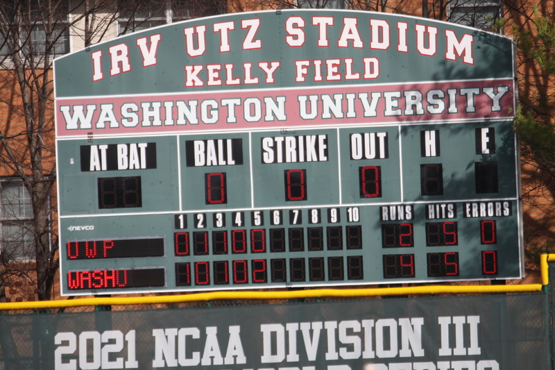 Wash U Baseball vs University of Wisconsin-Platteville 2026 VIII.jpg :: Wash U Baseball vs University of Platteville-Wisconsin at Kelly Field - Irv Utz Stadium on Washington University-St. Louis, Missouri, USA campus. Division III Baseball, University Athletic Association, NCAA Baseball