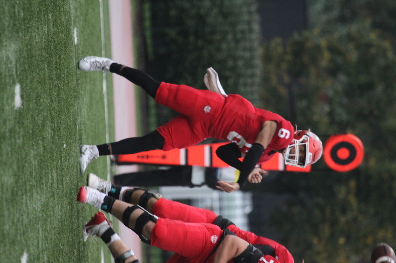Wash U Football vs Elmhurst University 2025 XXVII.jpg :: Wash U Football vs Elmhurst University 2025 - October, 18th, 2025 at Francis Olympic Field in St. Louis, Missouri, USA. Wash U won 17-0 at halftime due to weather. NCAA Football