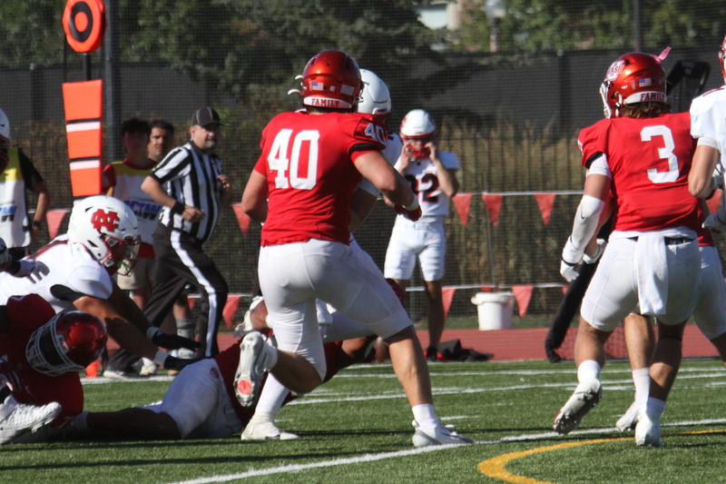 Wash U Football vs North Central College 2025 B -XI.jpg :: Wash U Football vs North Central College at Francis Olympic Field-St. Louis, Missouri, USA September 27th 2025, This a College Conference of Illinois Wisconsin and is a Division III game. The weekend is a Parent and Family Weekend event. The fans watched an action-packed game on a sunny Saturday afternoon. 