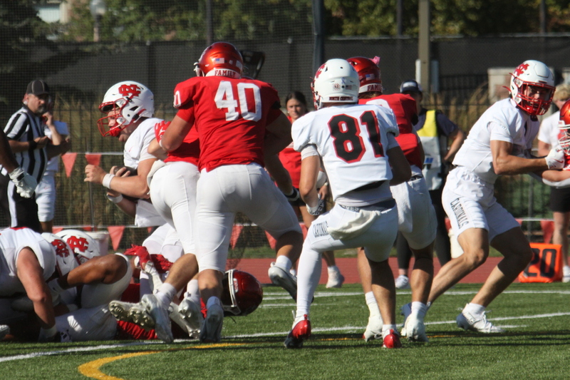 Wash U Football vs North Central College 2025 B -XII.jpg :: Wash U Football vs North Central College at Francis Olympic Field-St. Louis, Missouri, USA September 27th 2025, This a College Conference of Illinois Wisconsin and is a Division III game. The weekend is a Parent and Family Weekend event. The fans watched an action-packed game on a sunny Saturday afternoon. 
