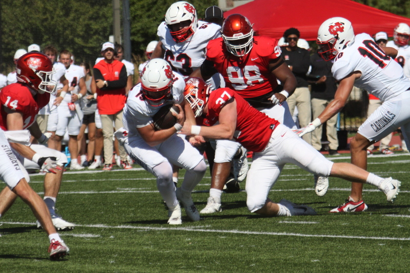Wash U Football vs North Central College 2025 LVI.jpg :: Wash U Football vs North Central College at Francis Olympic Field on September, 27th, 2025. The game is a family day on the St. Louis, Missouri campus Parent & Family weekend. This is a Division III match-up of the NCAA College Conference Illinois Wisconsin conference. North Central College won 44 to 14. 