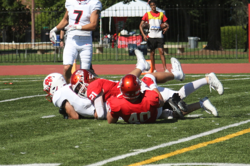 Wash U Football vs North Central College 2025 LVIII.jpg :: Wash U Football vs North Central College at Francis Olympic Field on September, 27th, 2025. The game is a family day on the St. Louis, Missouri campus Parent & Family weekend. This is a Division III match-up of the NCAA College Conference Illinois Wisconsin conference. North Central College won 44 to 14. 