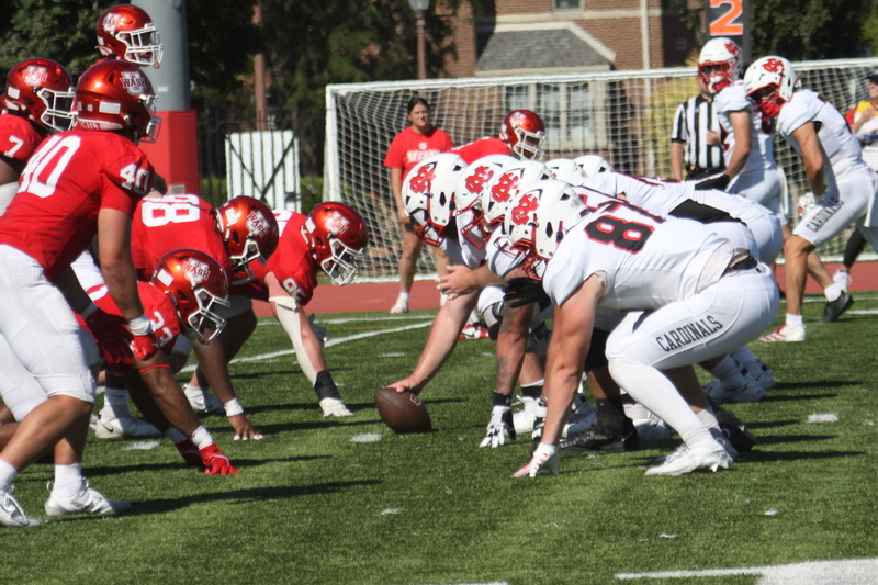 Wash U Football vs North Central College 2025 LXI.jpg :: Wash U Football vs North Central College at Francis Olympic Field on September, 27th, 2025. The game is a family day on the St. Louis, Missouri campus Parent & Family weekend. This is a Division III match-up of the NCAA College Conference Illinois Wisconsin conference. North Central College won 44 to 14. 