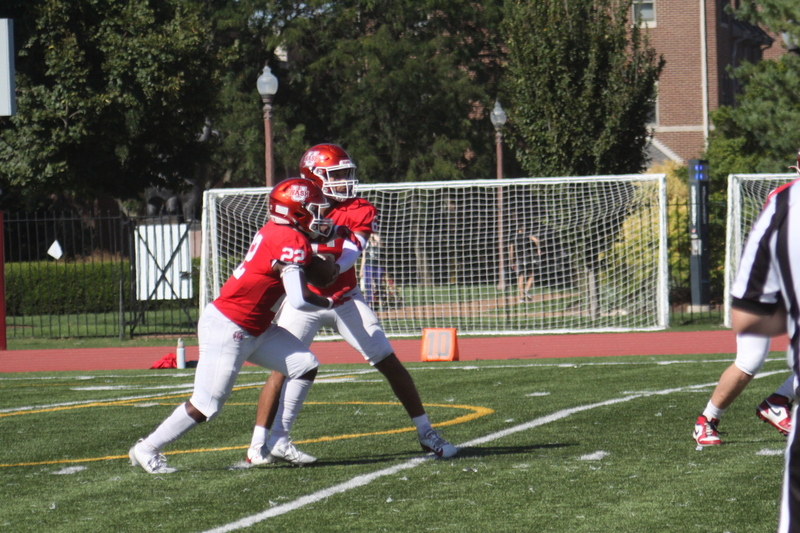 Wash U Football vs North Central College 2025 LXXIII.jpg :: Wash U Football vs North Central College 2025 - College Conference of Illinois Wisconsin (CCIW) D3Football at Francis Olympic Field in St. Louis, Missouri, USA. Wash U lost this one 44-14. The energy was high on this sunny Saturday afternoon. NCAA football in St. Louis, Missouri, USA. 