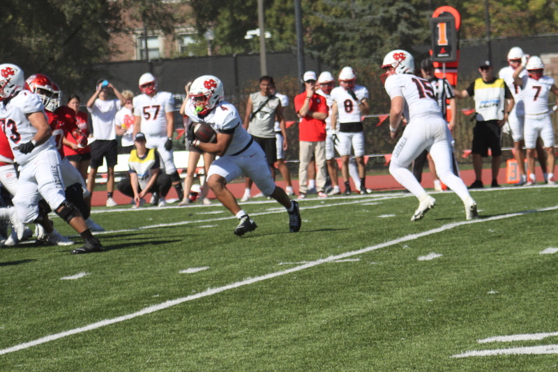 Wash U Football vs North Central College 2025 LXXIX.jpg :: Wash U Football vs North Central College 2025 - College Conference of Illinois Wisconsin (CCIW) D3Football at Francis Olympic Field in St. Louis, Missouri, USA. Wash U lost this one 44-14. The energy was high on this sunny Saturday afternoon. NCAA football in St. Louis, Missouri, USA. 