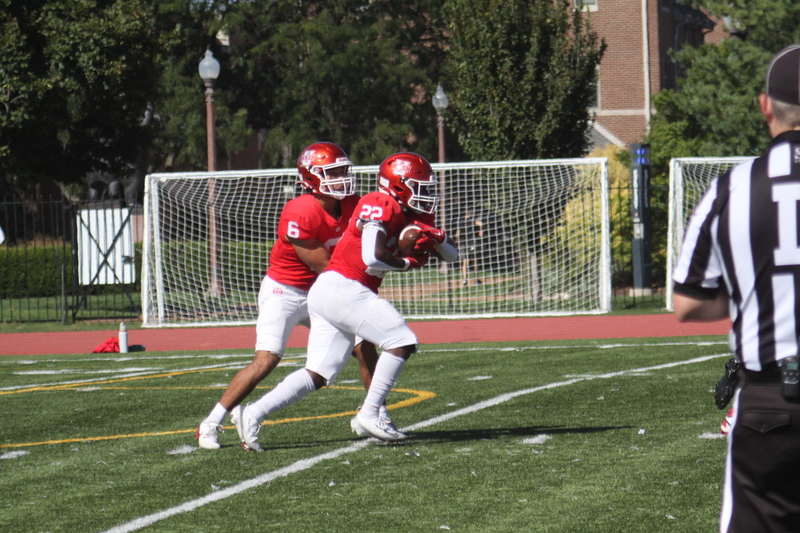 Wash U Football vs North Central College 2025 LXXV.jpg :: Wash U Football vs North Central College 2025 - College Conference of Illinois Wisconsin (CCIW) D3Football at Francis Olympic Field in St. Louis, Missouri, USA. Wash U lost this one 44-14. The energy was high on this sunny Saturday afternoon. NCAA football in St. Louis, Missouri, USA. 