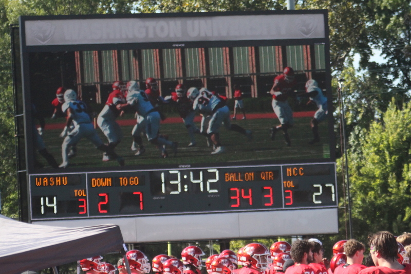 Wash U Football vs North Central College 2025 LXXVI.jpg :: Wash U Football vs North Central College 2025 - College Conference of Illinois Wisconsin (CCIW) D3Football at Francis Olympic Field in St. Louis, Missouri, USA. Wash U lost this one 44-14. The energy was high on this sunny Saturday afternoon. NCAA football in St. Louis, Missouri, USA. 