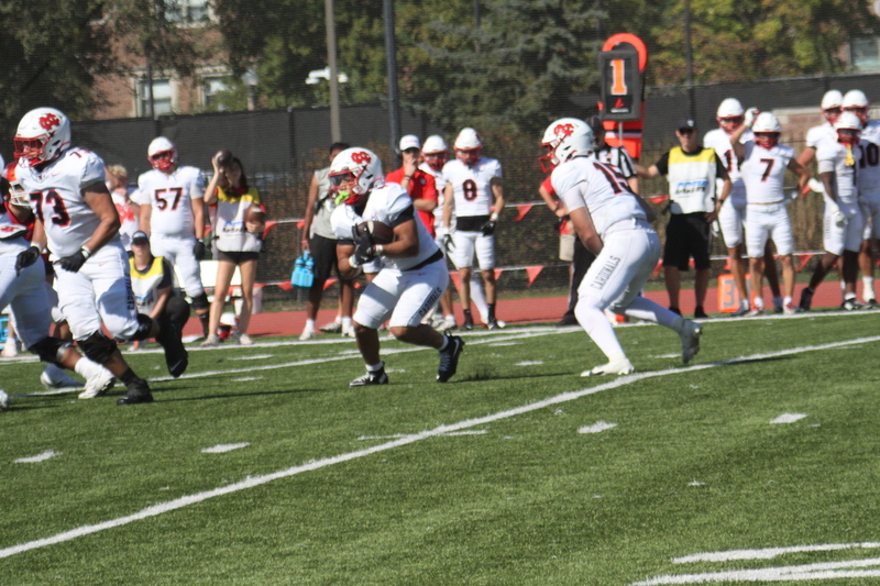 Wash U Football vs North Central College 2025 LXXVII.jpg :: Wash U Football vs North Central College 2025 - College Conference of Illinois Wisconsin (CCIW) D3Football at Francis Olympic Field in St. Louis, Missouri, USA. Wash U lost this one 44-14. The energy was high on this sunny Saturday afternoon. NCAA football in St. Louis, Missouri, USA. 