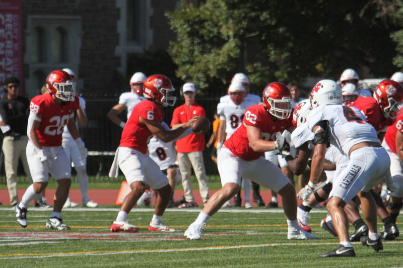 Wash U Football vs North Central College 2025 LXXXI.jpg :: Wash U Football vs North Central College 2025 - College Conference of Illinois Wisconsin (CCIW) D3Football at Francis Olympic Field in St. Louis, Missouri, USA. Wash U lost this one 44-14. The energy was high on this sunny Saturday afternoon. NCAA football in St. Louis, Missouri, USA. 