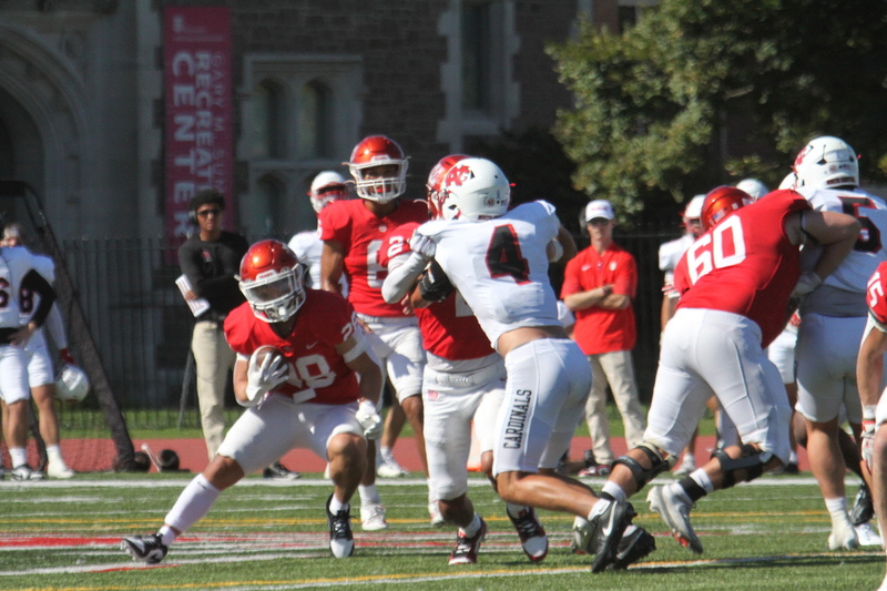 Wash U Football vs North Central College 2025 LXXXIV.jpg :: Wash U Football vs North Central College 2025 - College Conference of Illinois Wisconsin (CCIW) D3Football at Francis Olympic Field in St. Louis, Missouri, USA. Wash U lost this one 44-14. The energy was high on this sunny Saturday afternoon. NCAA football in St. Louis, Missouri, USA. 