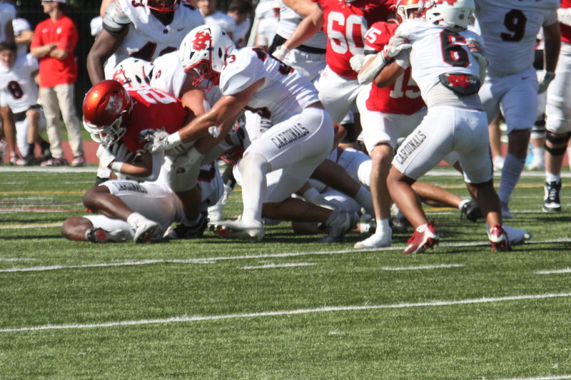 Wash U Football vs North Central College 2025 LXXXIX.jpg :: Wash U Football vs North Central College 2025 - College Conference of Illinois Wisconsin (CCIW) D3Football at Francis Olympic Field in St. Louis, Missouri, USA. Wash U lost this one 44-14. The energy was high on this sunny Saturday afternoon. NCAA football in St. Louis, Missouri, USA. 
