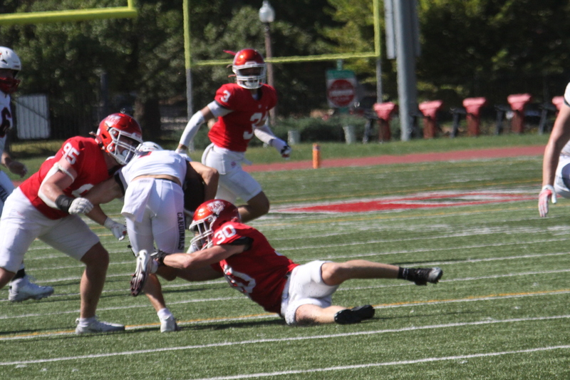 Wash U Football vs North Central College 2025 VI.jpg :: Wash U Bears football vs North Central College 2025, The match-up is a College Conference Illinois Wisconsin Division III. The game is played at Francis Olympic Field on the St. Louis, Missouri campus. The game was at 1pm on warm and sunny day September,27,2025. This is Parents & Family Weekend. NCAA Football