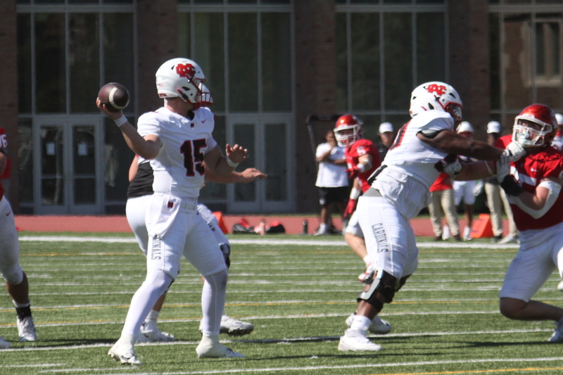 Wash U Football vs North Central College 2025 VIII.jpg :: Wash U Bears football vs North Central College 2025, The match-up is a College Conference Illinois Wisconsin Division III. The game is played at Francis Olympic Field on the St. Louis, Missouri campus. The game was at 1pm on warm and sunny day September,27,2025. This is Parents & Family Weekend. NCAA Football