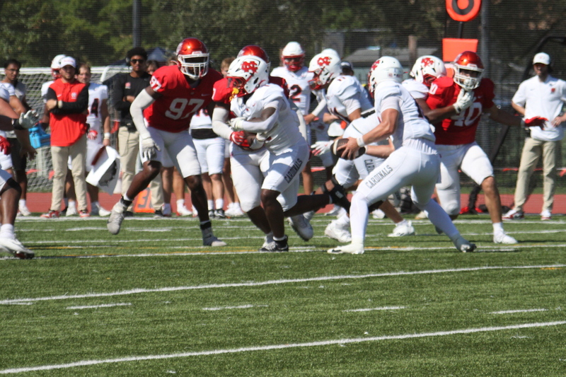 Wash U Football vs North Central College 2025 XII.jpg :: Wash U Bears football vs North Central College 2025, The match-up is a College Conference Illinois Wisconsin Division III. The game is played at Francis Olympic Field on the St. Louis, Missouri campus. The game was at 1pm on warm and sunny day September,27,2025. This is Parents & Family Weekend. NCAA Football