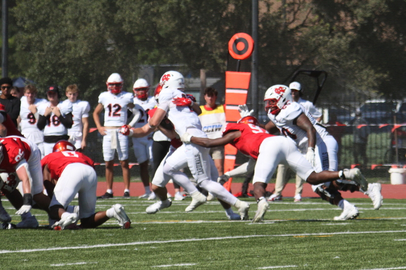 Wash U Football vs North Central College 2025 XV.jpg :: Wash U Bears football vs North Central College 2025, The match-up is a College Conference Illinois Wisconsin Division III. The game is played at Francis Olympic Field on the St. Louis, Missouri campus. The game was at 1pm on warm and sunny day September,27,2025. This is Parents & Family Weekend. NCAA Football