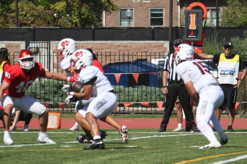 Wash U Football vs North Central College 2025 XXI.jpg :: Wash U Bears football vs North Central College 2025, The match-up is a College Conference Illinois Wisconsin Division III. The game is played at Francis Olympic Field on the St. Louis, Missouri campus. The game was at 1pm on warm and sunny day September,27,2025. This is Parents & Family Weekend. NCAA Football