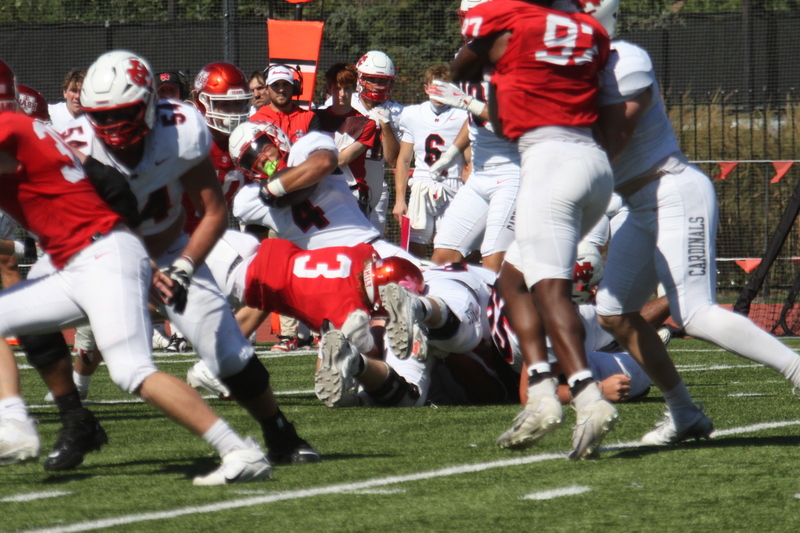Wash U Football vs North Central College 2025 XXIII.jpg :: Wash U Bears football vs North Central College 2025, The match-up is a College Conference Illinois Wisconsin Division III. The game is played at Francis Olympic Field on the St. Louis, Missouri campus. The game was at 1pm on warm and sunny day September,27,2025. This is Parents & Family Weekend. NCAA Football