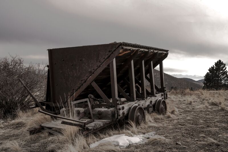 Abandoned Ore Cart.jpg :: gold ore cart in Victor, Colorado