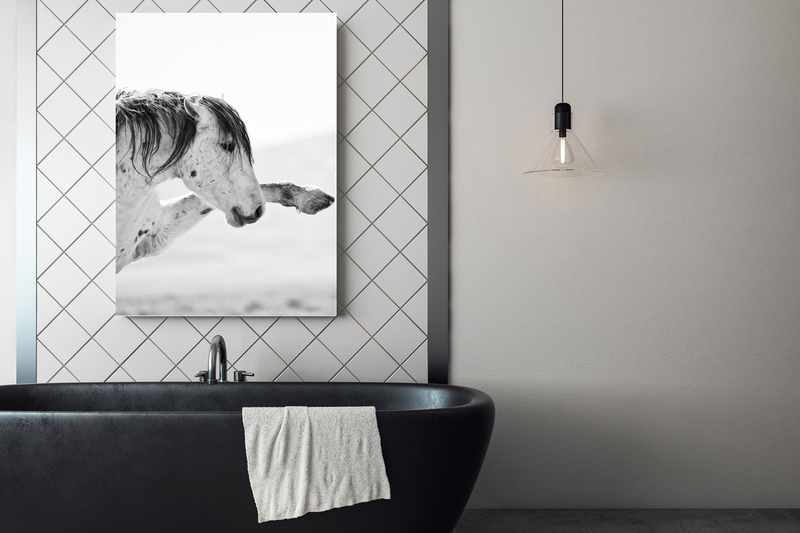 Silverstar.jpg :: Contemporary bathroom interior with empty poster on concrete wall. Mock up, 3D Rendering