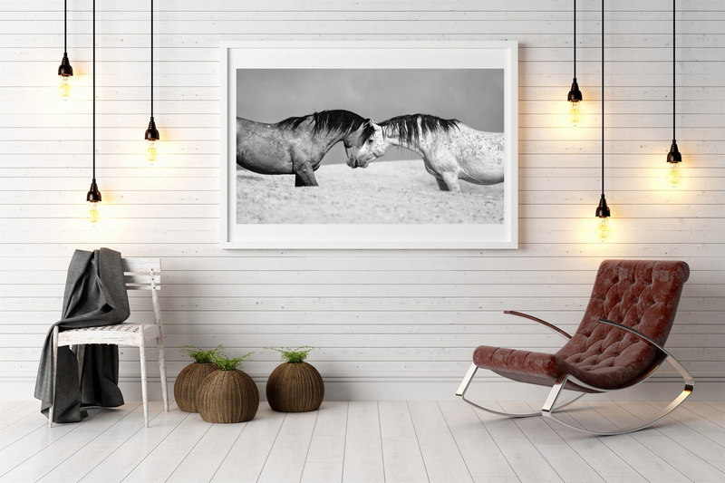 Tango vs Poseidon.jpg :: Bright interior with frame in a modern style . 3D render