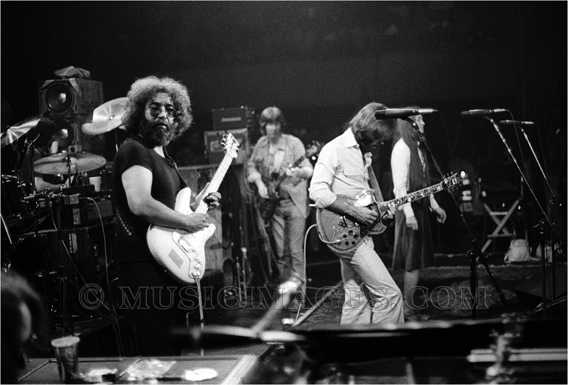 B191-6.jpg :: Onstage view of the Grateful Dead - Winterland, San Francisco, Ca. 6/8/77