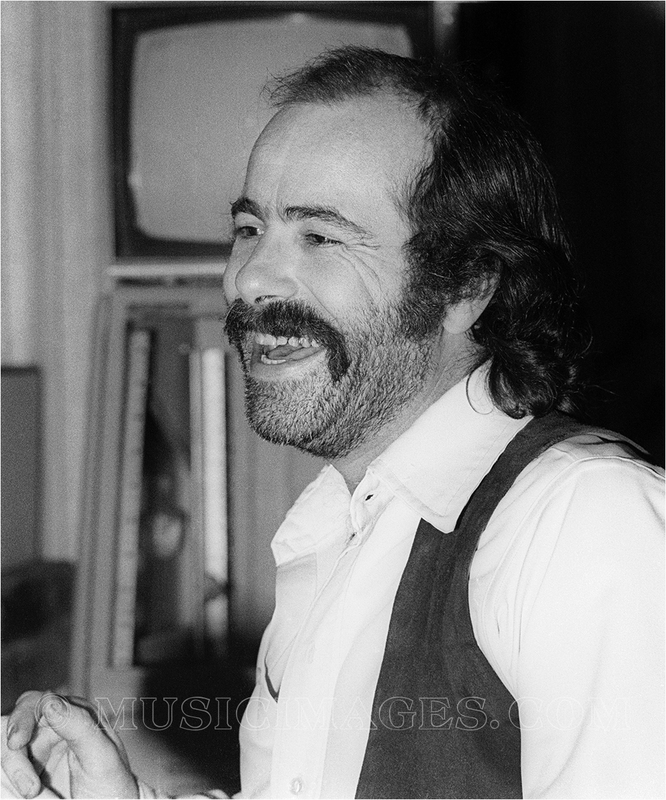 B282-26.jpg :: Robert Hunter at Front Street, the Grateful Dead's rehearsal studio in San Rafael, Ca. 11/30/77