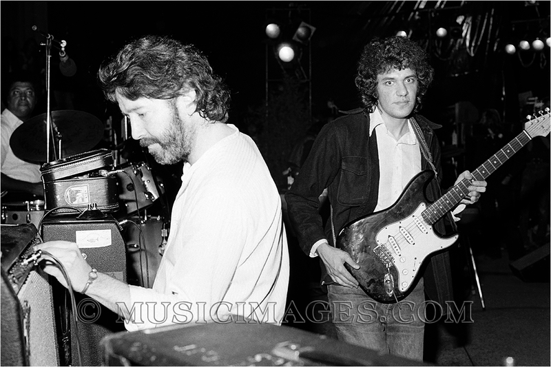 B435-27.jpg :: Paul Butterfield and Mike Bloomfield perform with the Paul Butterfield Blues Band.  This reunion took place at Chet Helms' Tribal Stomp at the Greek Theater in Berkeley, Ca 10/1/78