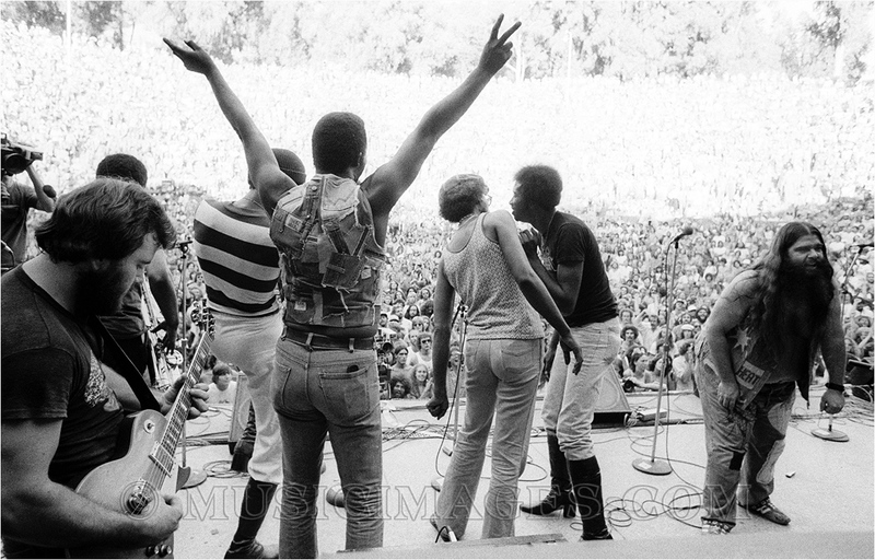 B476-30.jpg :: The Chambers Brothers performing with Canned Heat - Chet Helms' Tribal Stomp, Greek Theater, Berkeley, Ca. 10/1/78