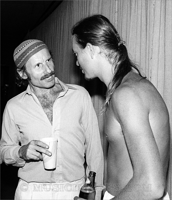 B568-10.jpg :: backstage with Joe Zawinal - Greek Theater, Berkeley, Ca. - May, 1979
