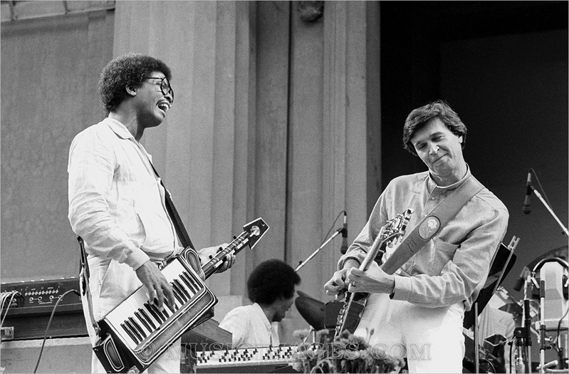 B650-37.jpg :: Herbie with John McLaughlin - Greek Theater, Berkeley, Ca. - May, 1980
