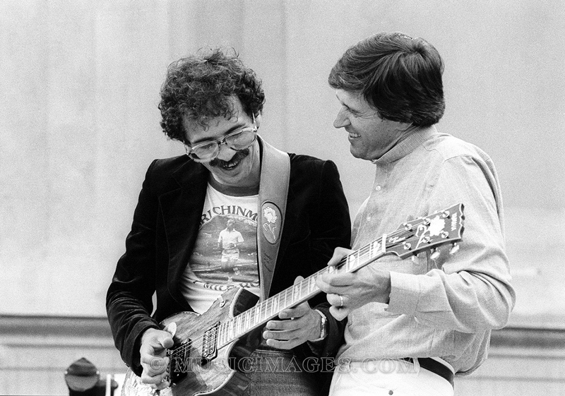 B652-4.jpg :: with Carlos Santana - Greek Theater, Berkeley, Ca. - May, 1980