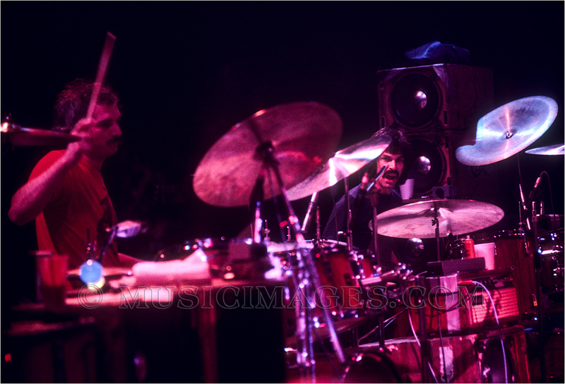 C17-4.jpg :: Drummers Bill Kreutzmann & Mickey Hart - Winterland, San Francisco, Ca. 6/8/77