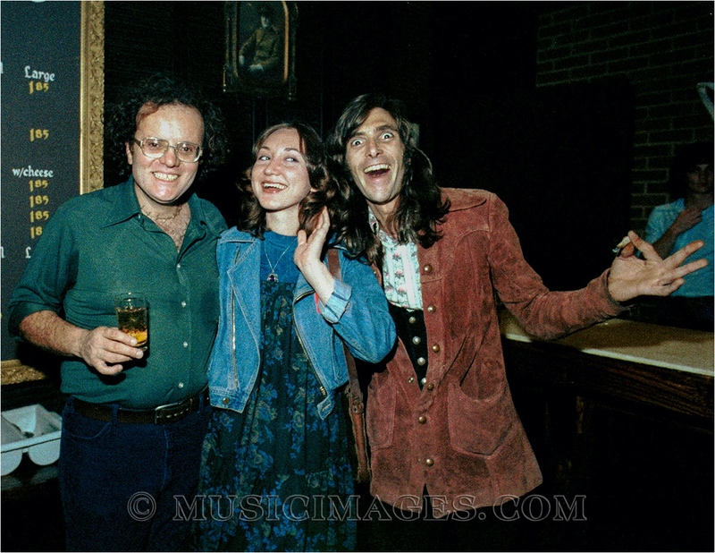 CN272-35.jpg :: Nick Gravenites, Pam Tillis & John Cipollina backstage at the Old Waldorf club in San Francisco, Ca. 11/6/77