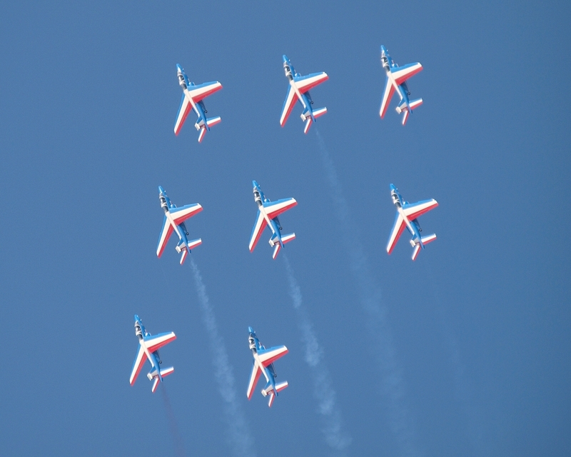 DASSAULT ALPHA JET PATROUILLE DE FRANCE P1017412(1).jpg :: OLYMPUS DIGITAL CAMERA